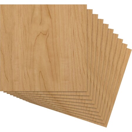 23 3/4W X 23 3/4H X 3/8T Wood Hobby Boards, Maple, 10PK